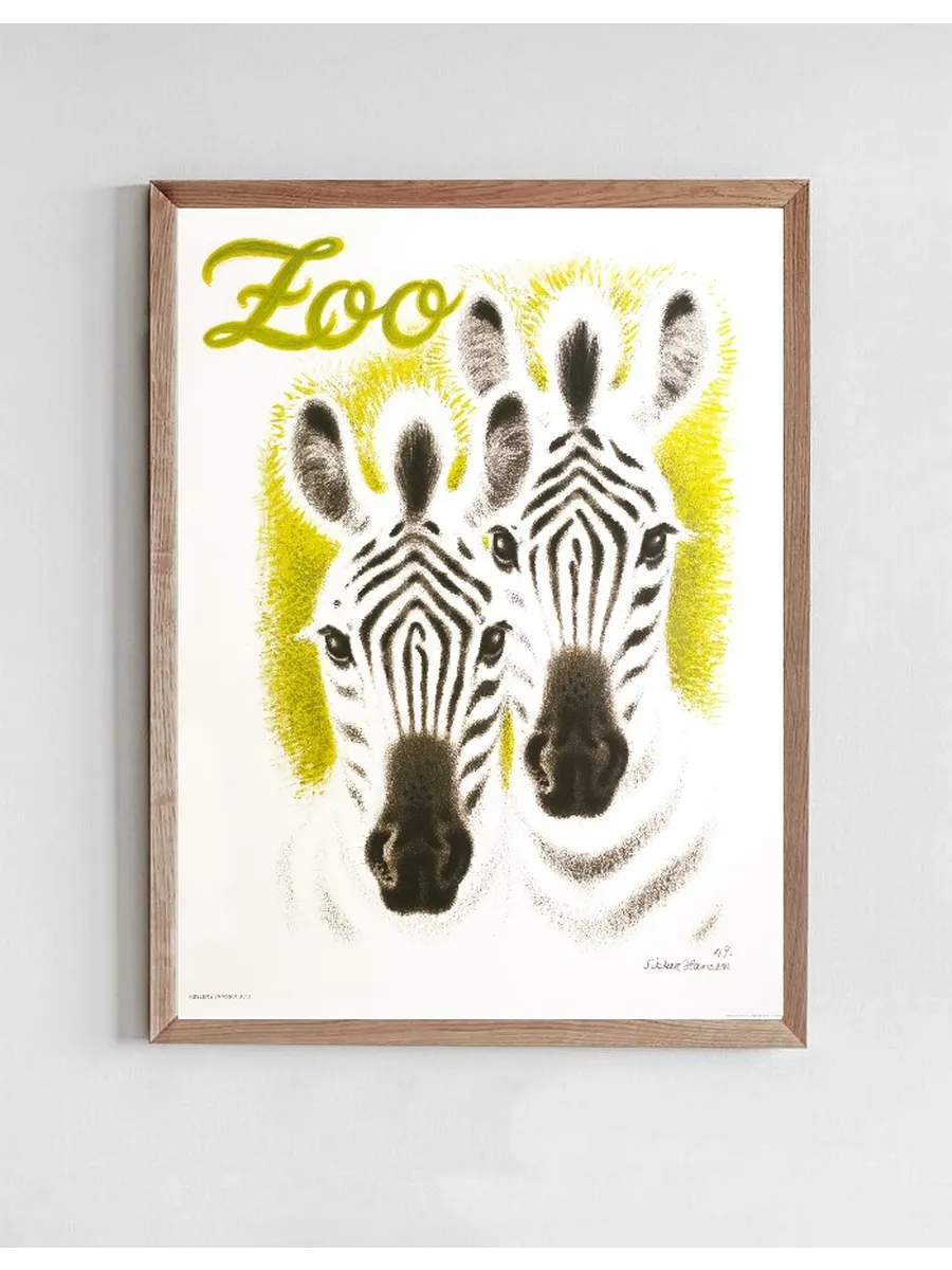 Zoo Two Zebras
