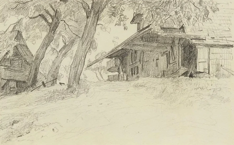 Zwei Bauernh user