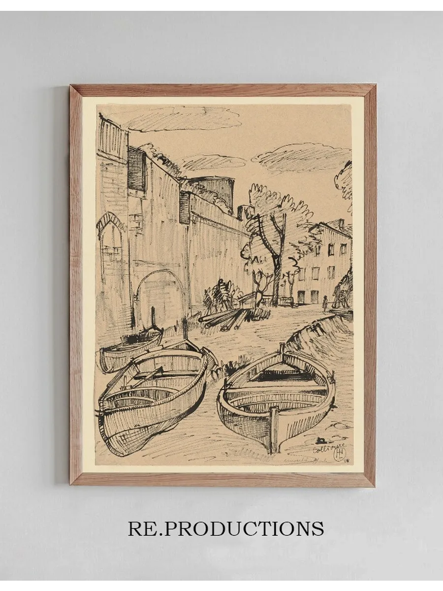 Zwei Boote im Hafen von Collioure