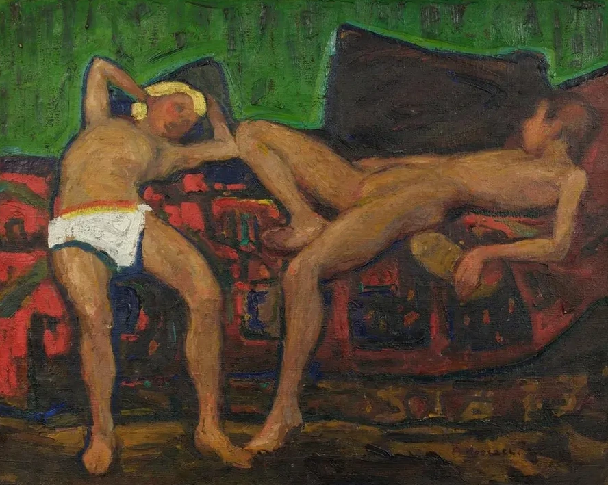 Zwei Ruhende Akte (two Dormant Nudes)