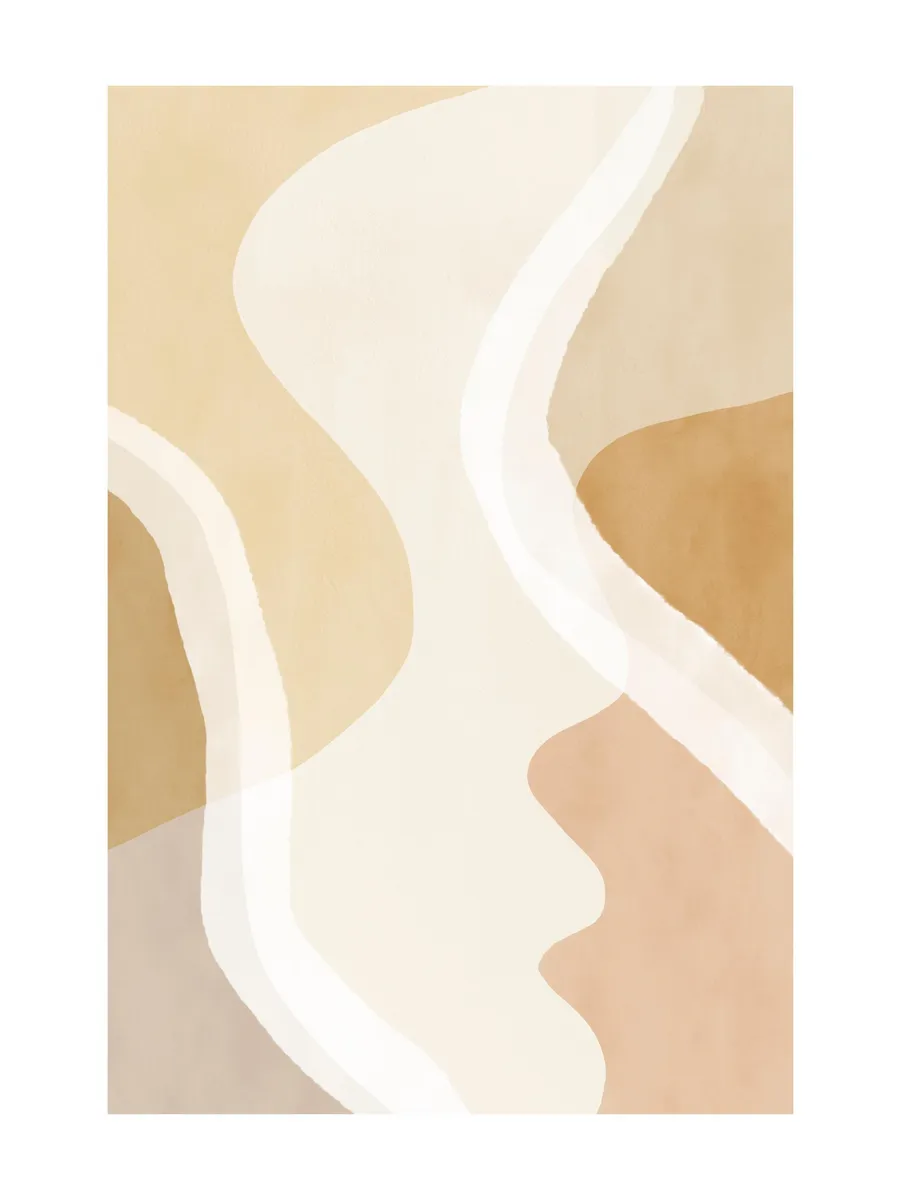 Abstract Yellow Shapes No1