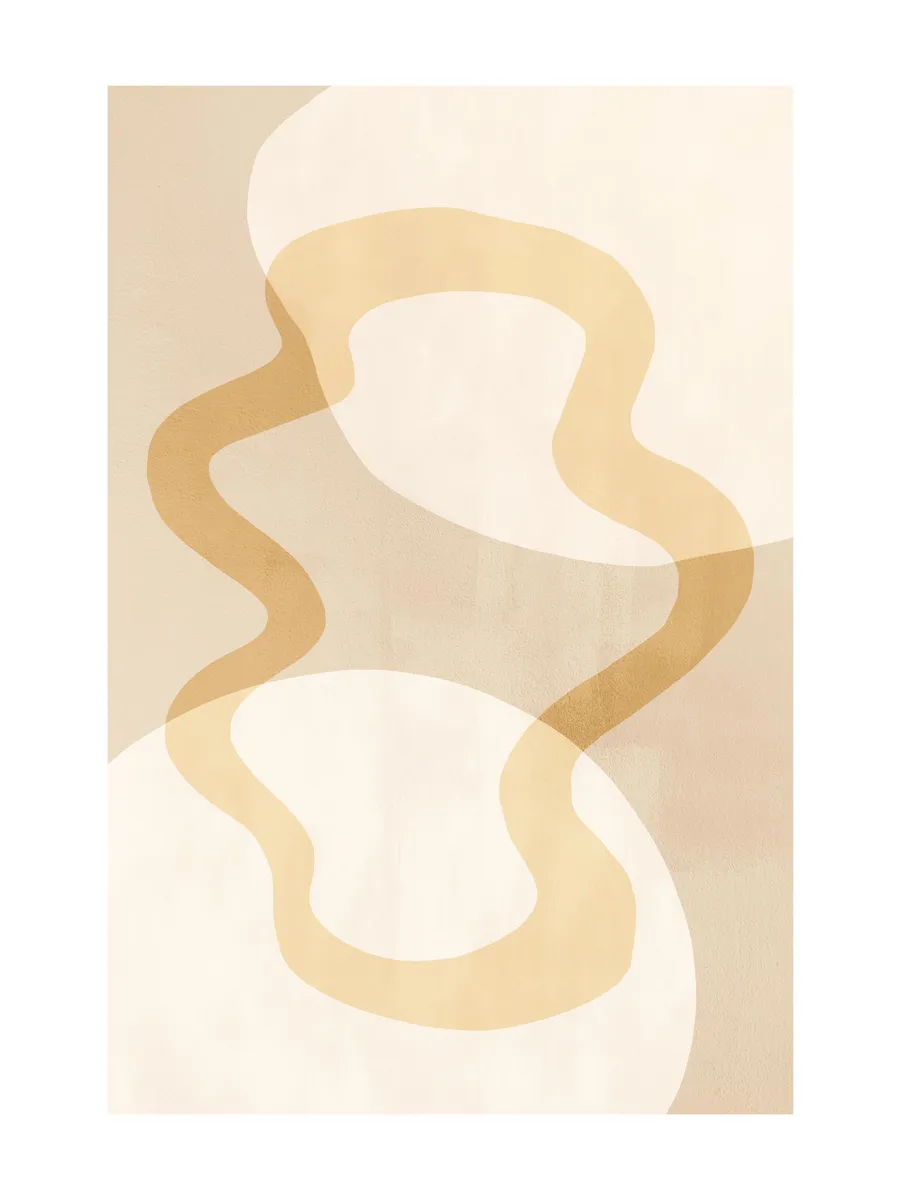 Abstract Yellow Shapes No2