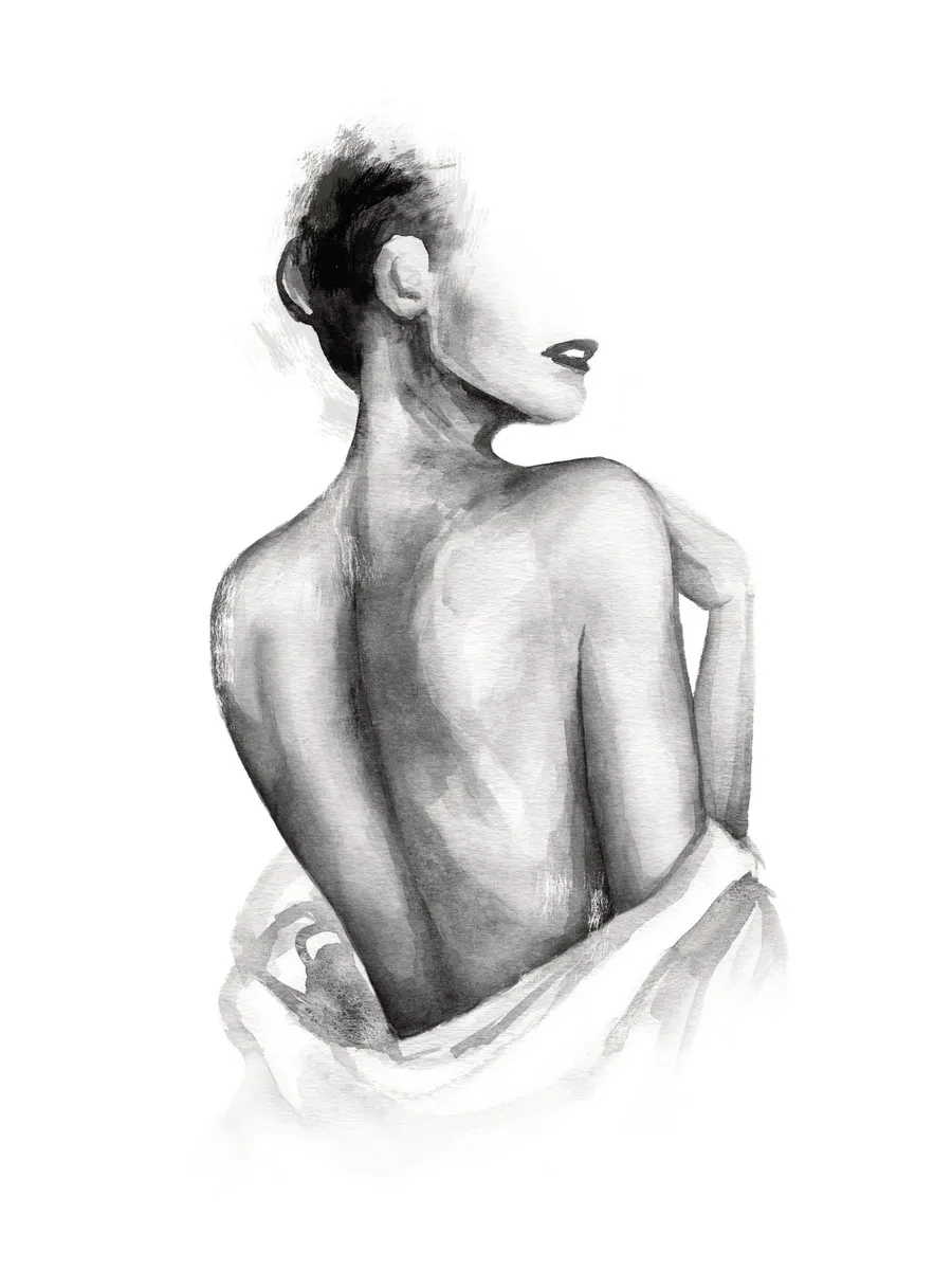 Almost Nude Watercolor