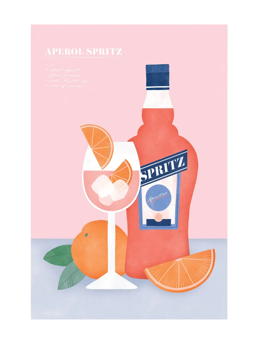 Aperol Spritz Illustration