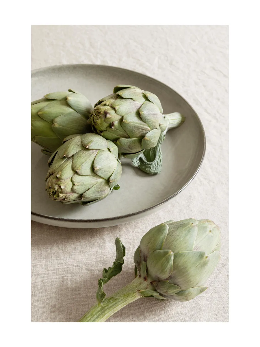 Artichokes on Plate