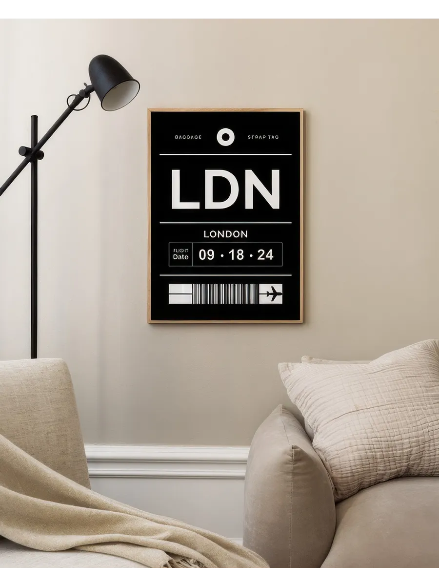 Baggage Tag No1 Black Personal