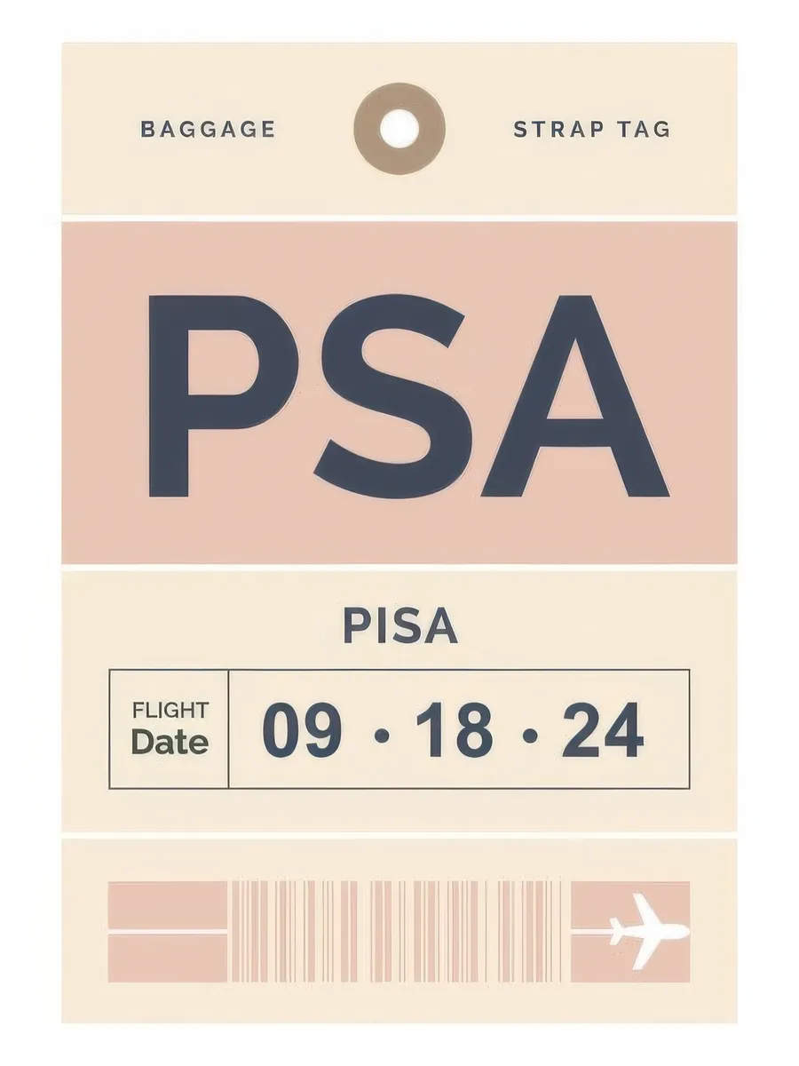 Baggage Tag No1 Pink Personal
