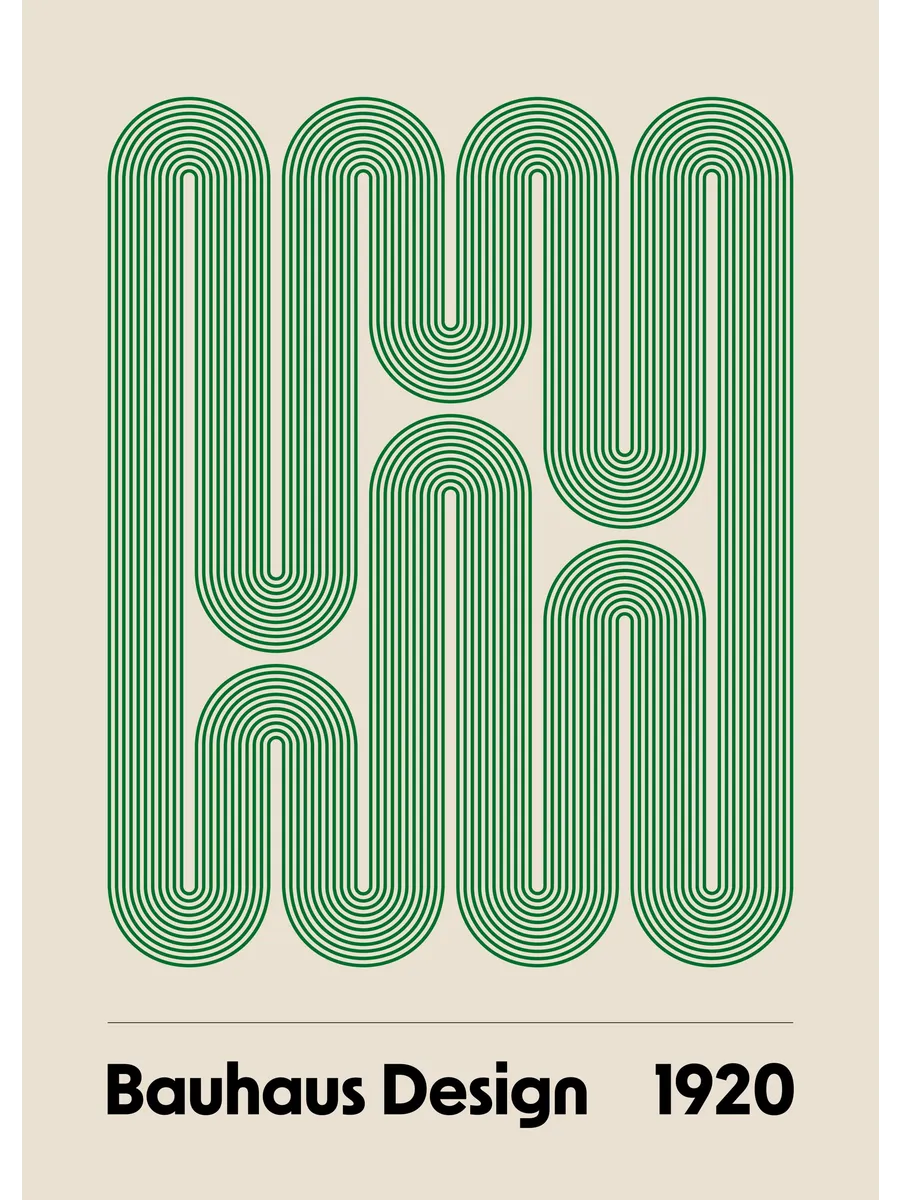 Bauhaus Design Swirls