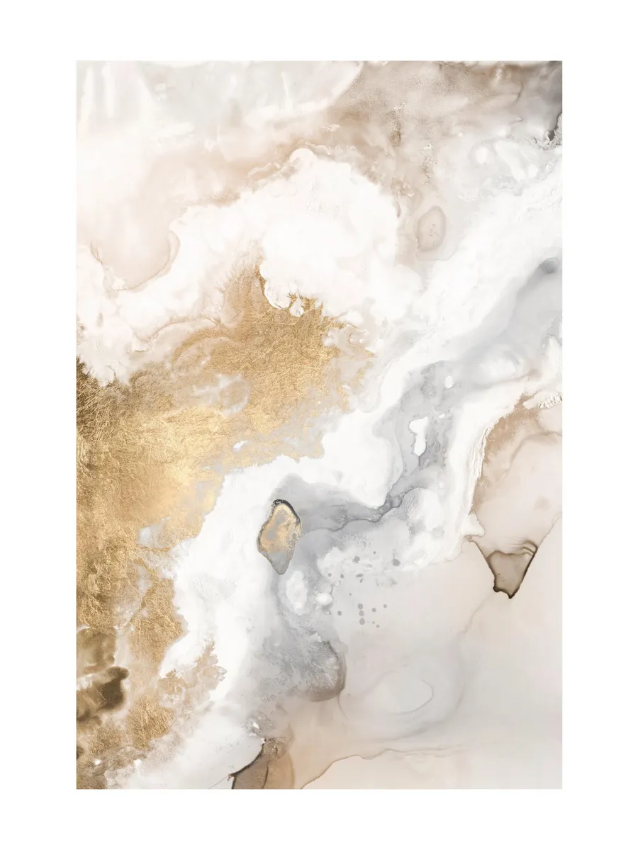 Beige Golden Flow No1