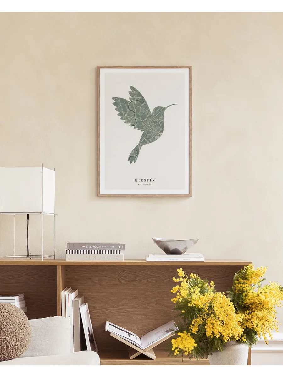 Bird Map Moss Personal