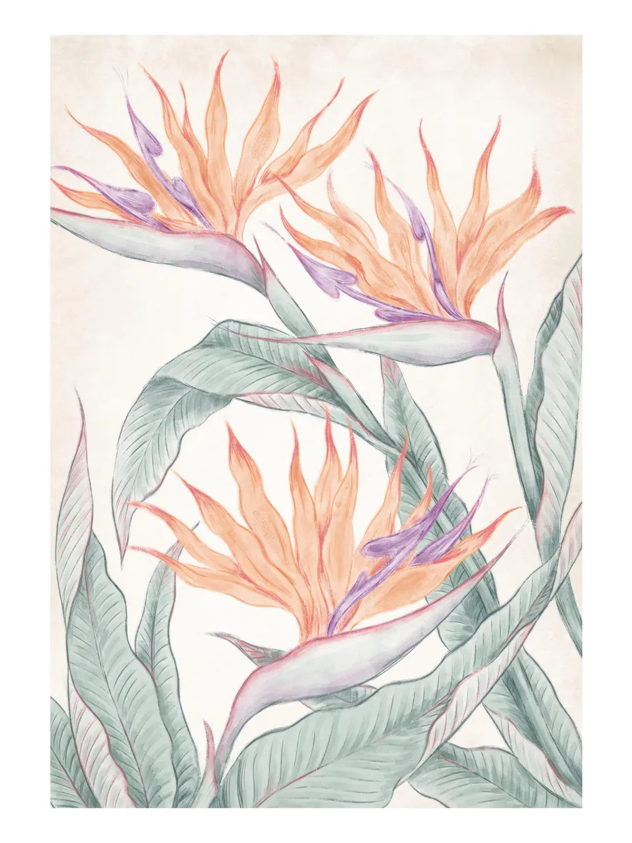 Birds of Paradise Painting