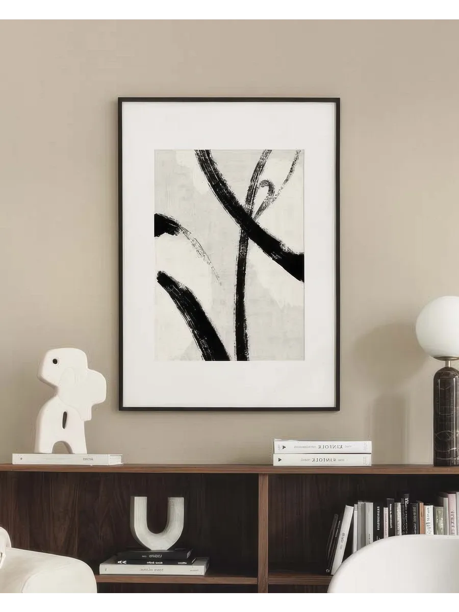 Black Brush Strokes No1
