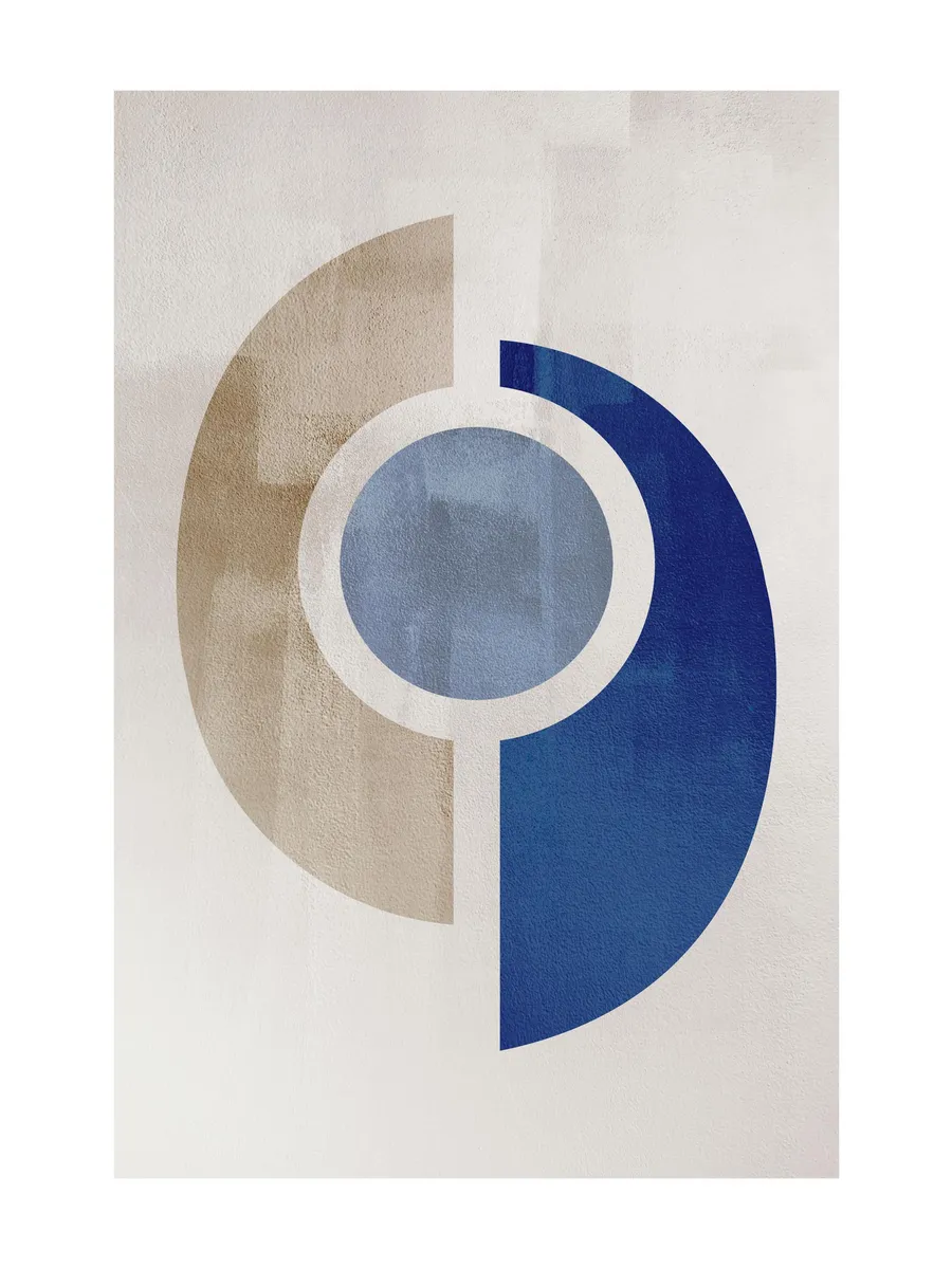 Blue Geometric No2