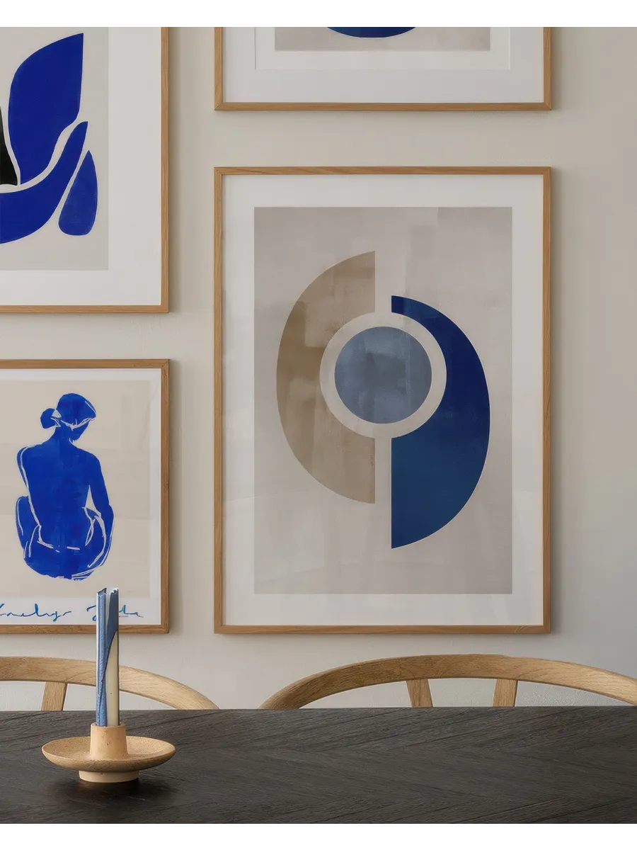 Blue Geometric No2