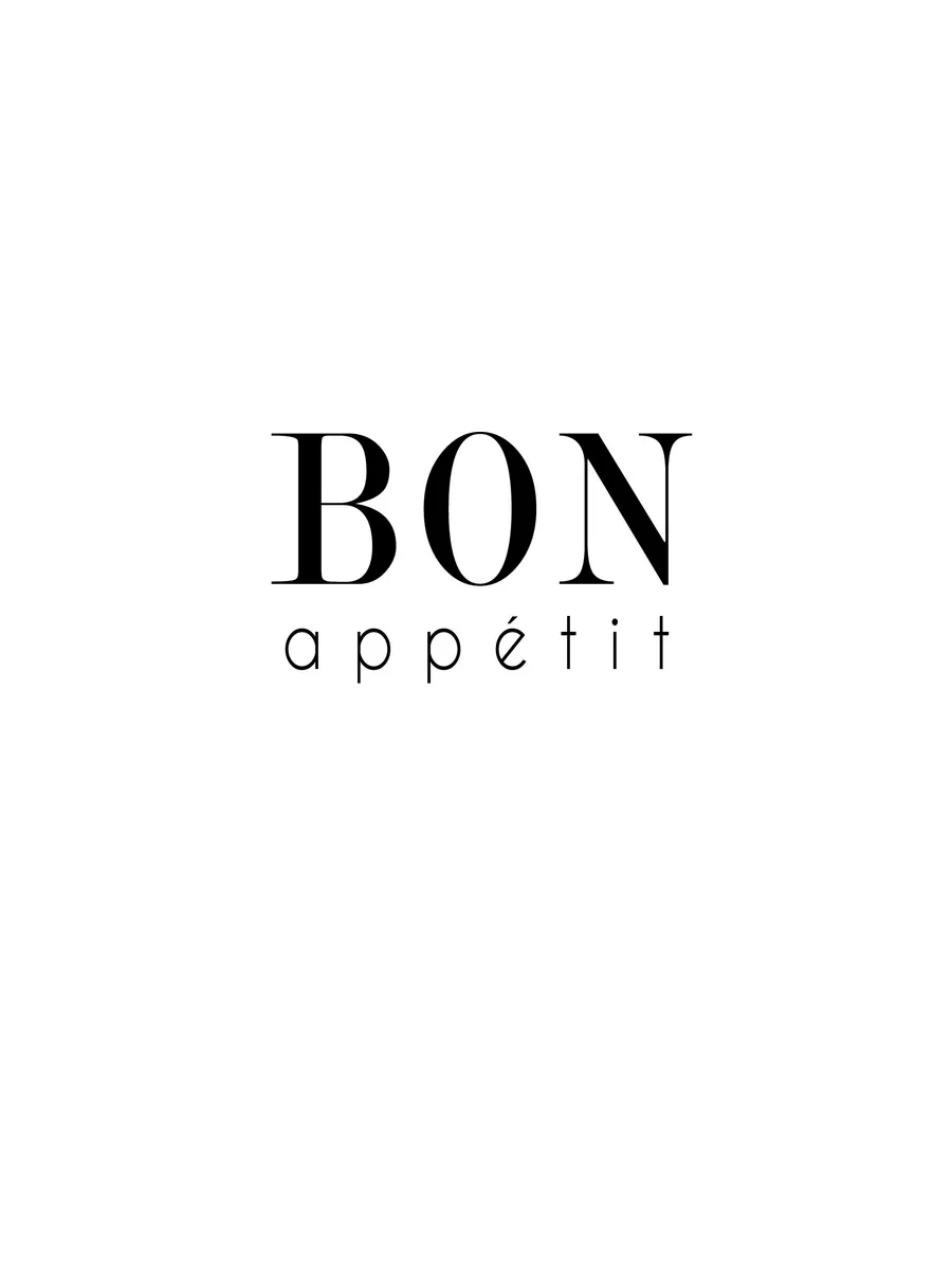 Bon Appetit Text