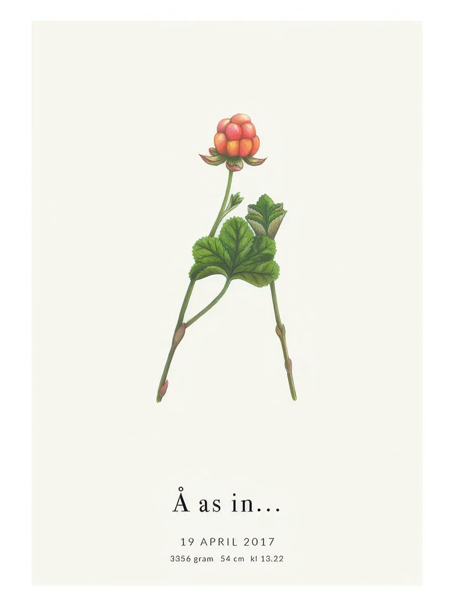 Botanic Letter a Personal 0