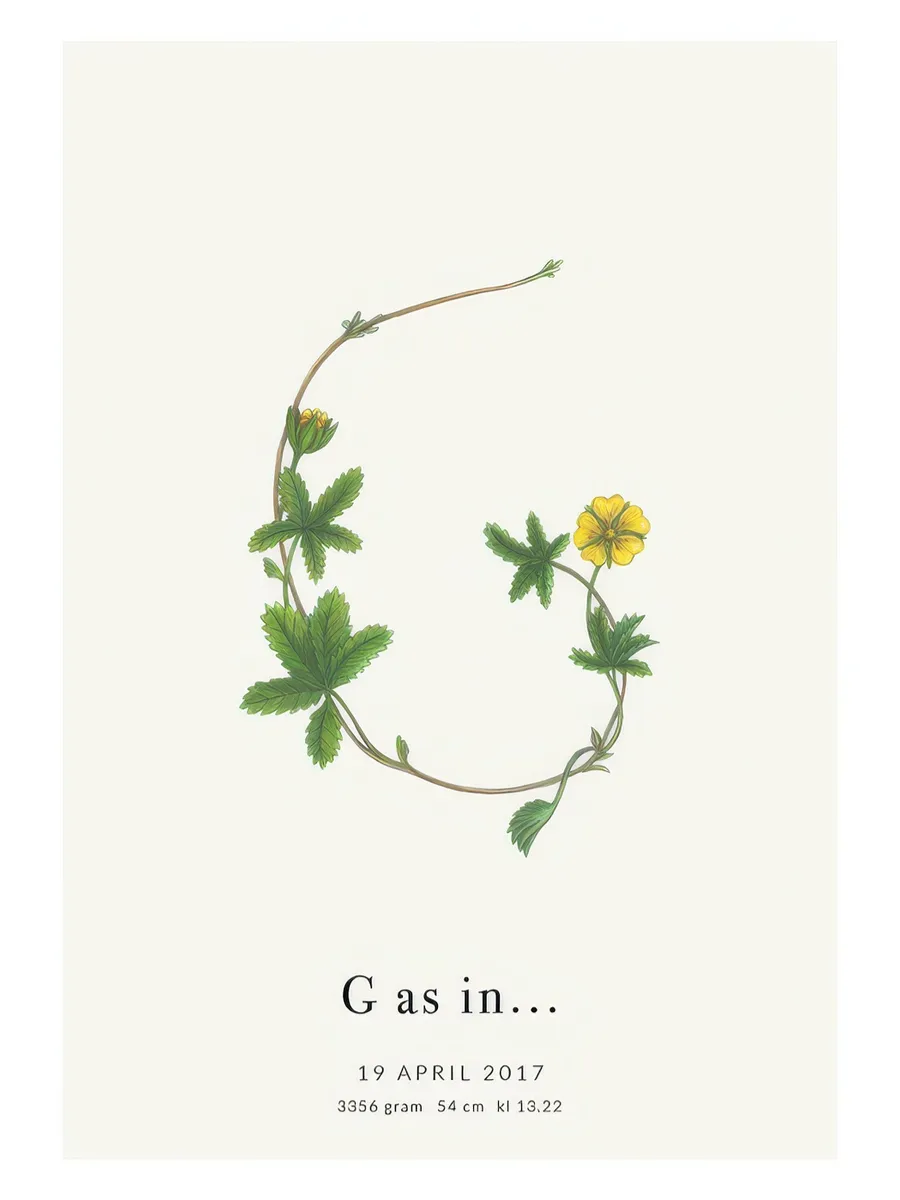 Botanic Letter G Personal