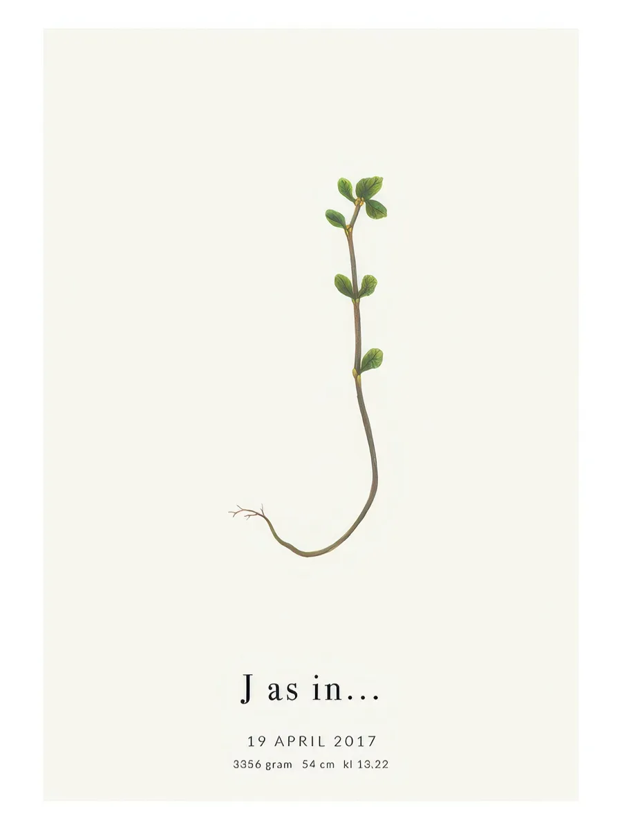 Botanic Letter J Personal