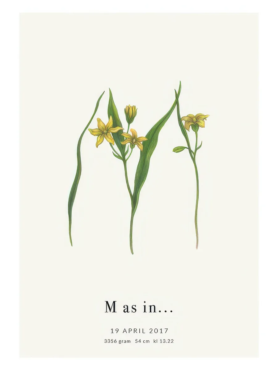 Botanic Letter M Personal