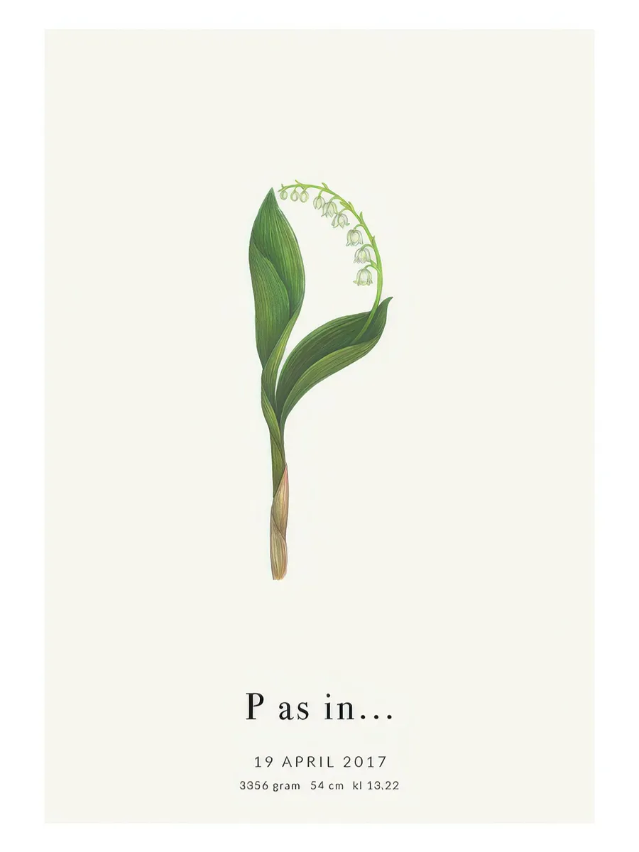 Botanic Letter P Personal