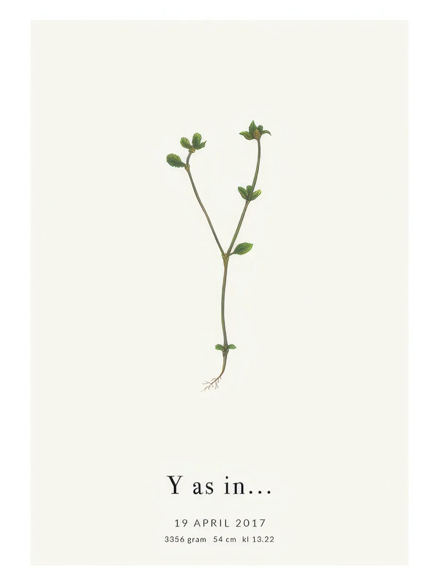 Botanic Letter Y Personal