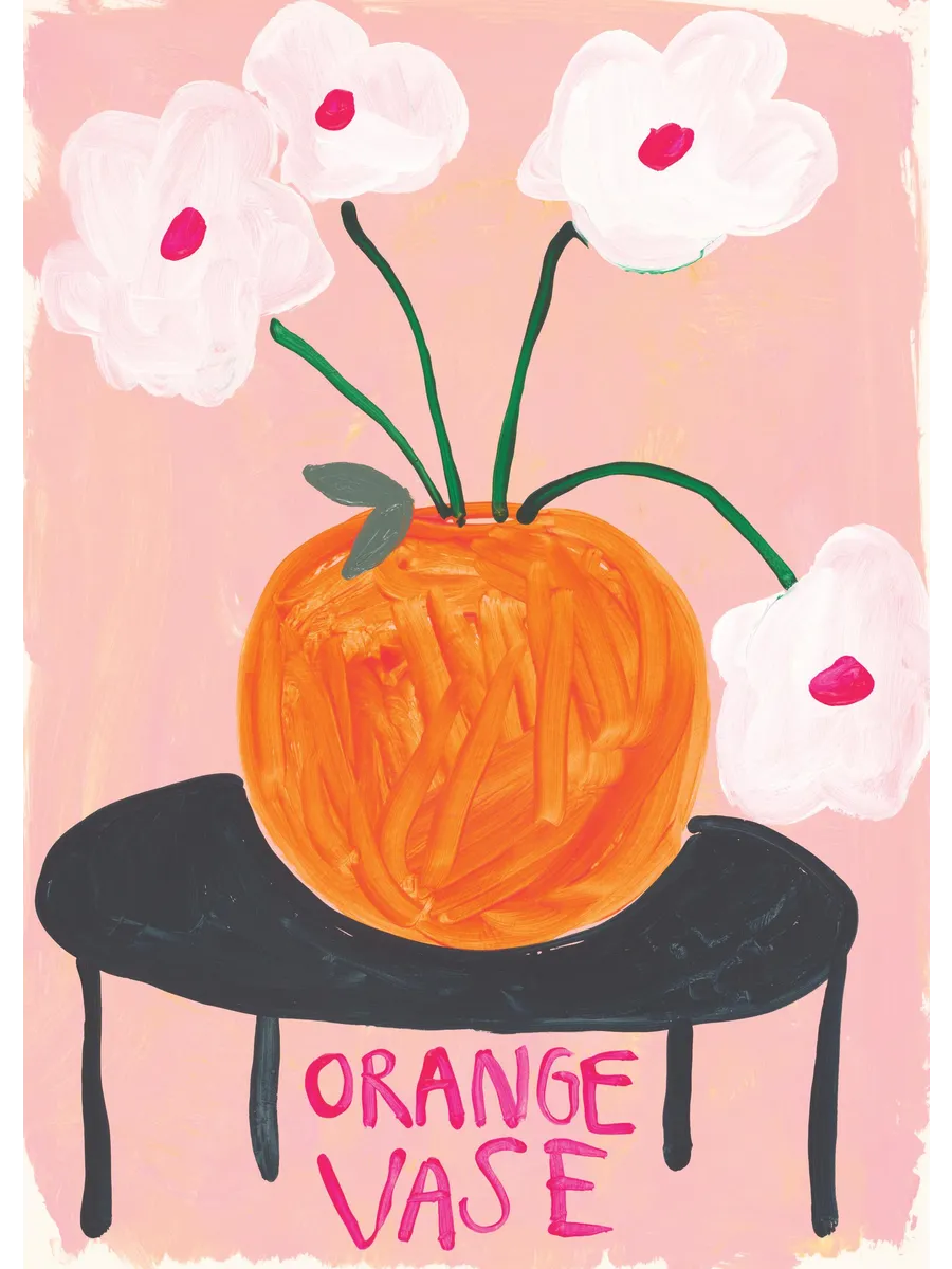 Britty Flynn Orange Vase