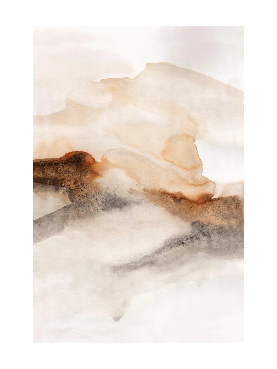 Burnt Tones Watercolor No1