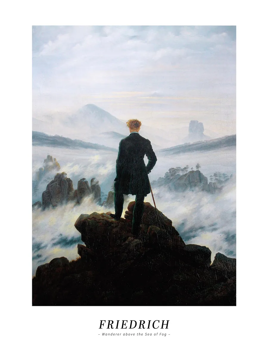 Caspar David Friedrich Wanderer Above the Sea of Fog