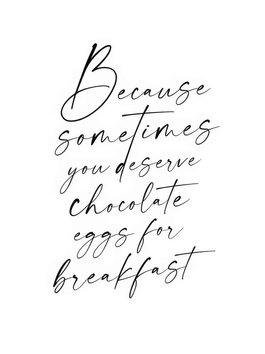 Chocolate Eggs for Breakfast