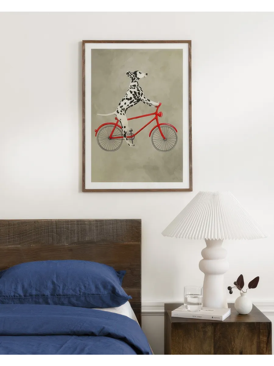 Coco de Paris Dalmatian on Bicycle
