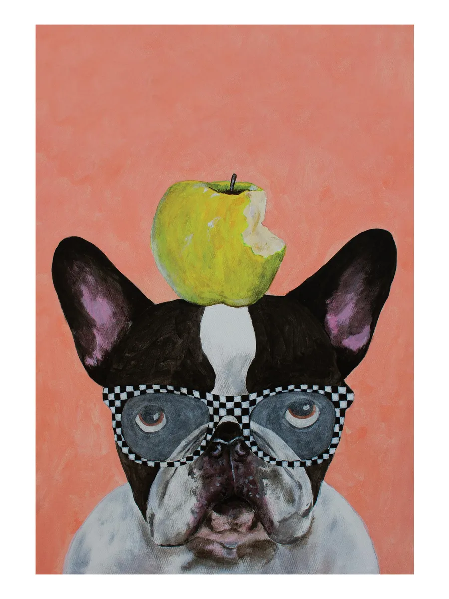 Coco de Paris French Bulldog with Apple