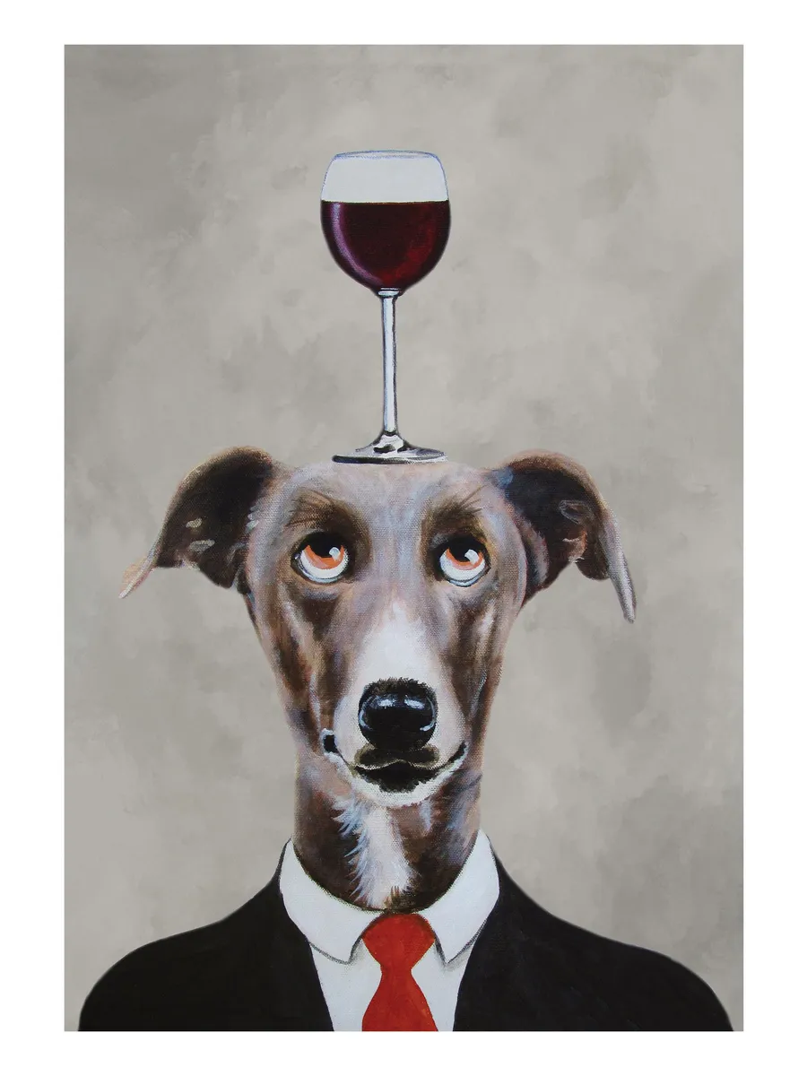 Coco de Paris Greyhound with Wine Glass