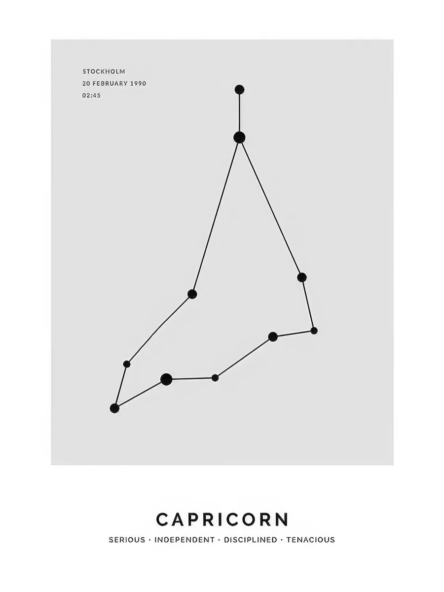 Constellation Grey Capricorn Personal