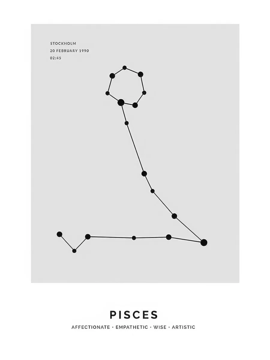 Constellation Grey Pisces Personal