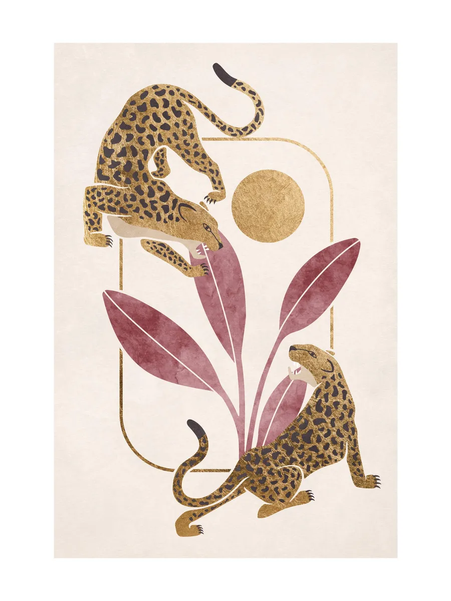Crouching Leopards