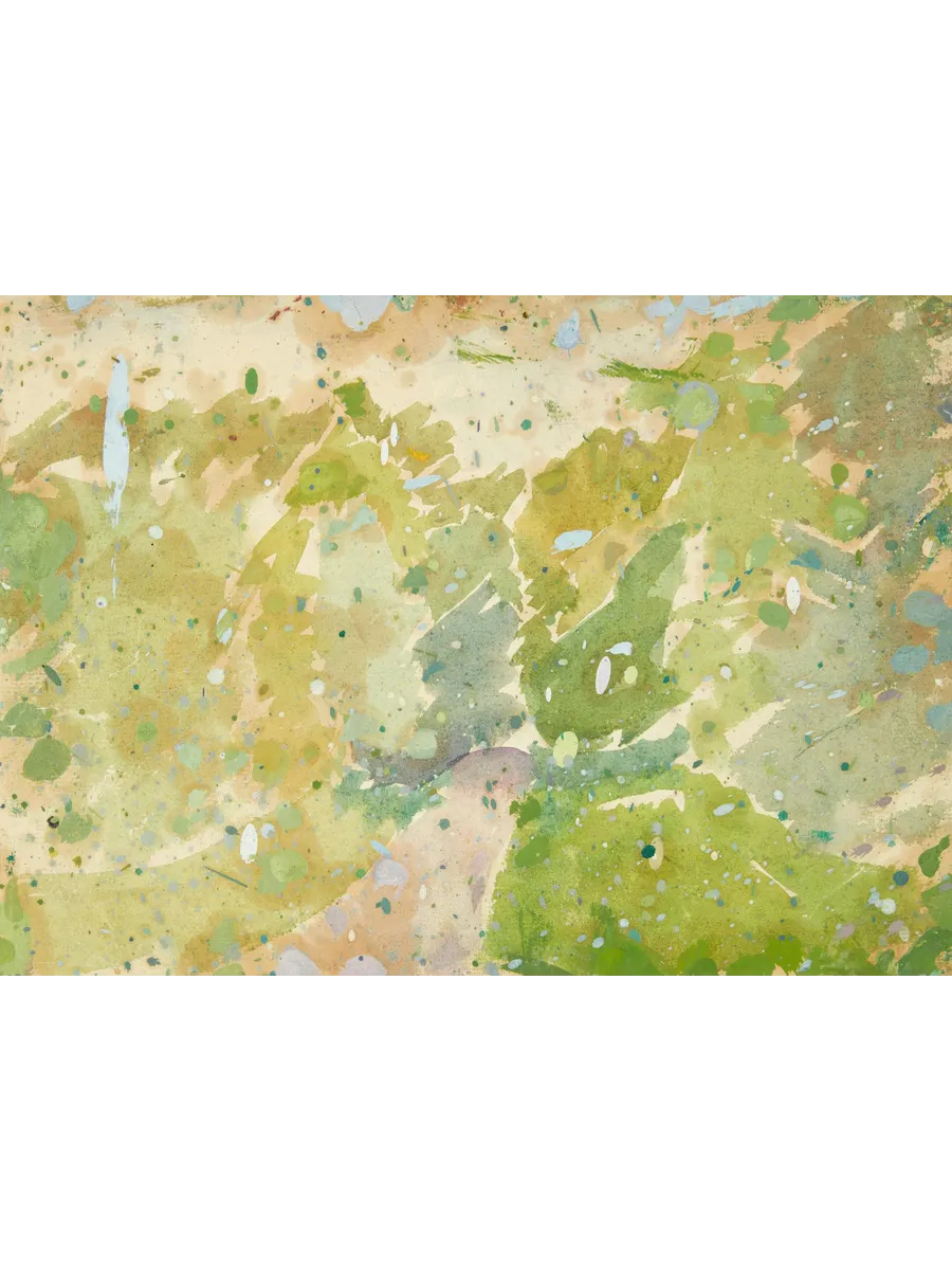 Edvard Weie Color Study for Road Through the Forest