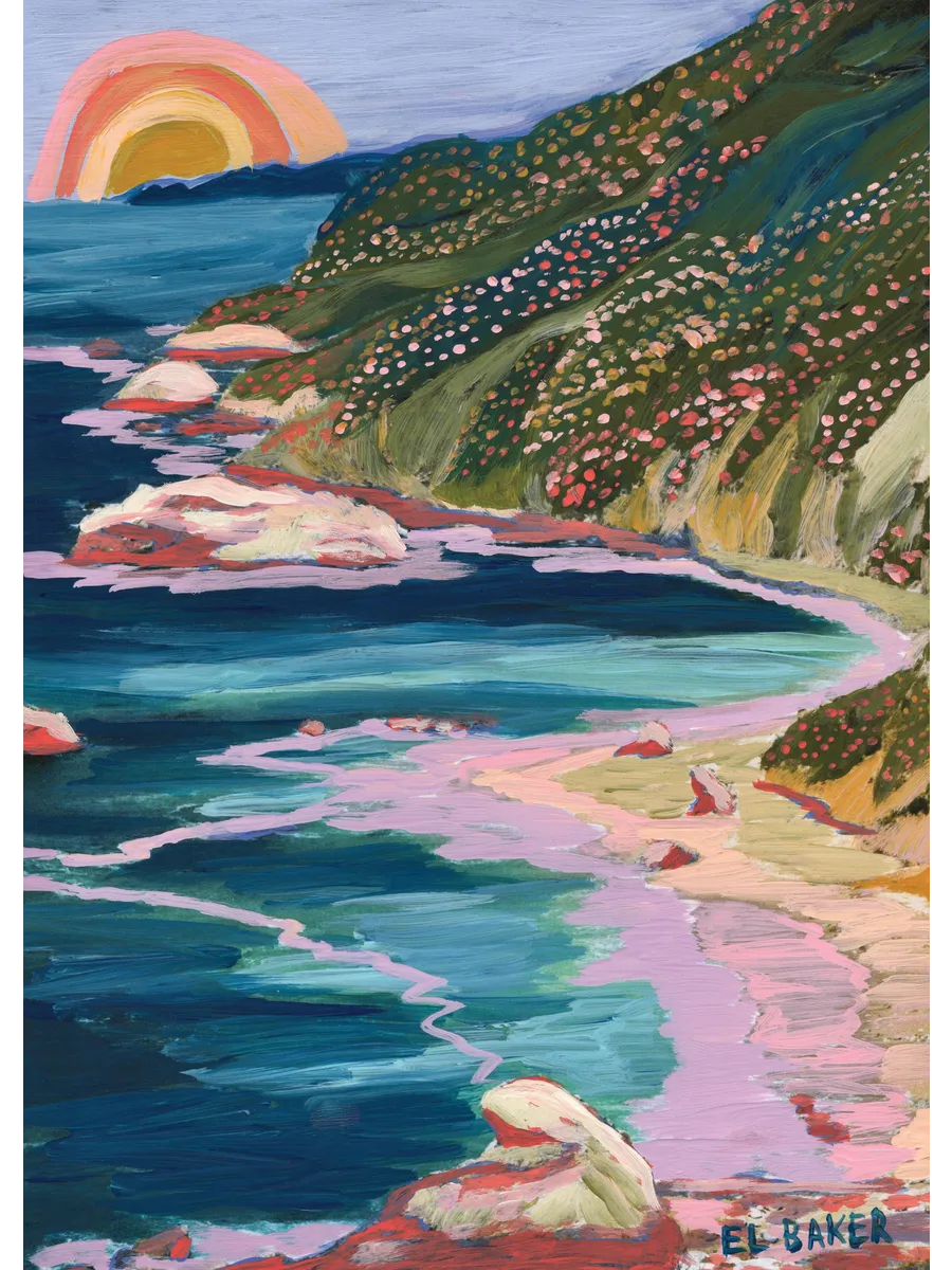 Eleanor Baker Big Sur Postcard