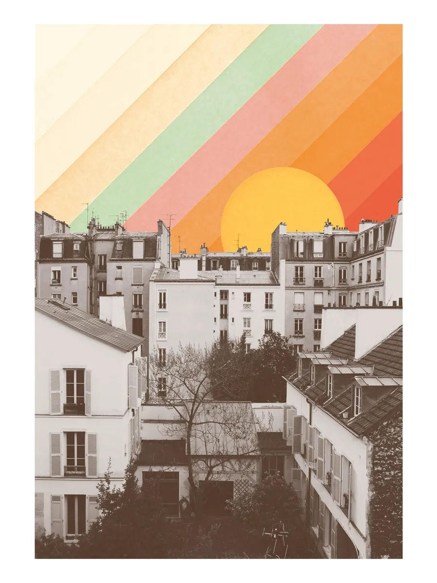 Florent Bodart Rainbow Sky Above Paris