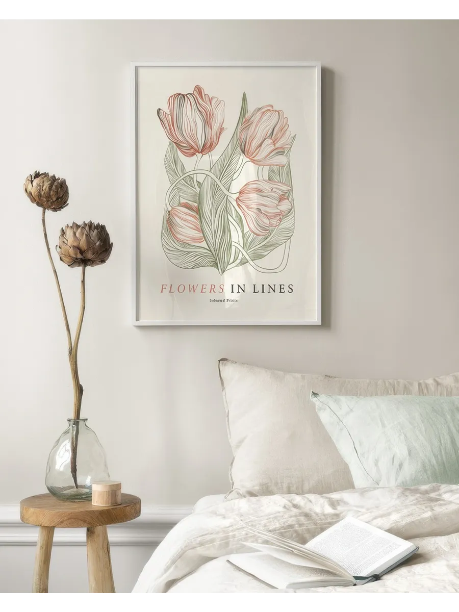 Flowers in Lines No2