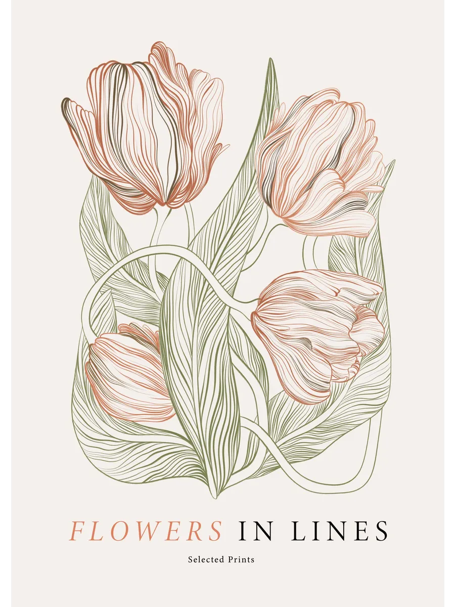 Flowers in Lines No2