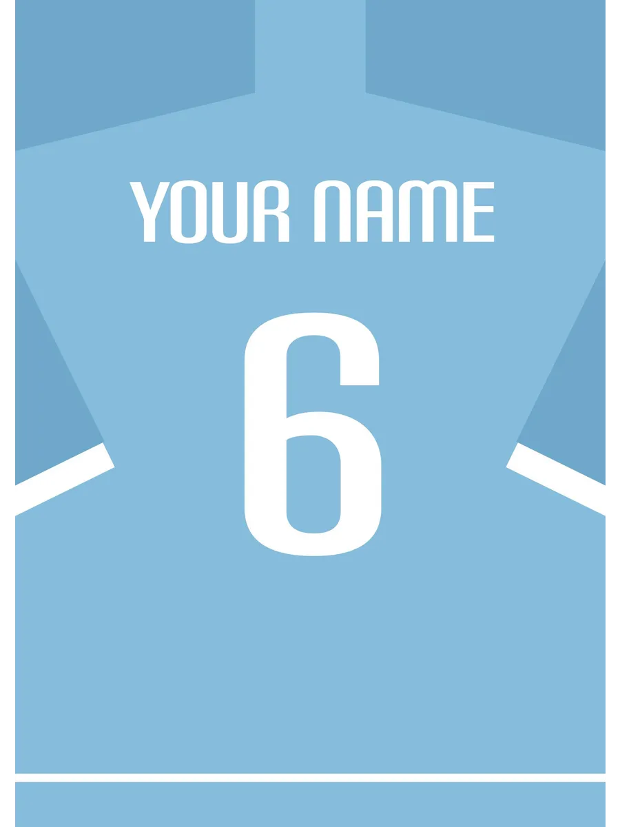 Football Shirt No6 Personal