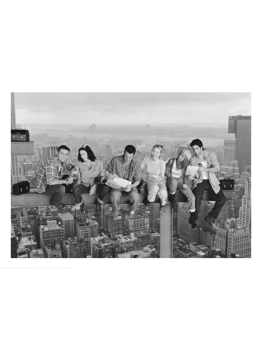Friends Lunch Atop a Skyscraper