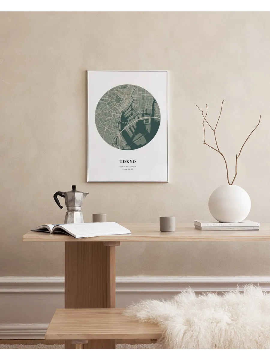 Globe Map Moss Personal