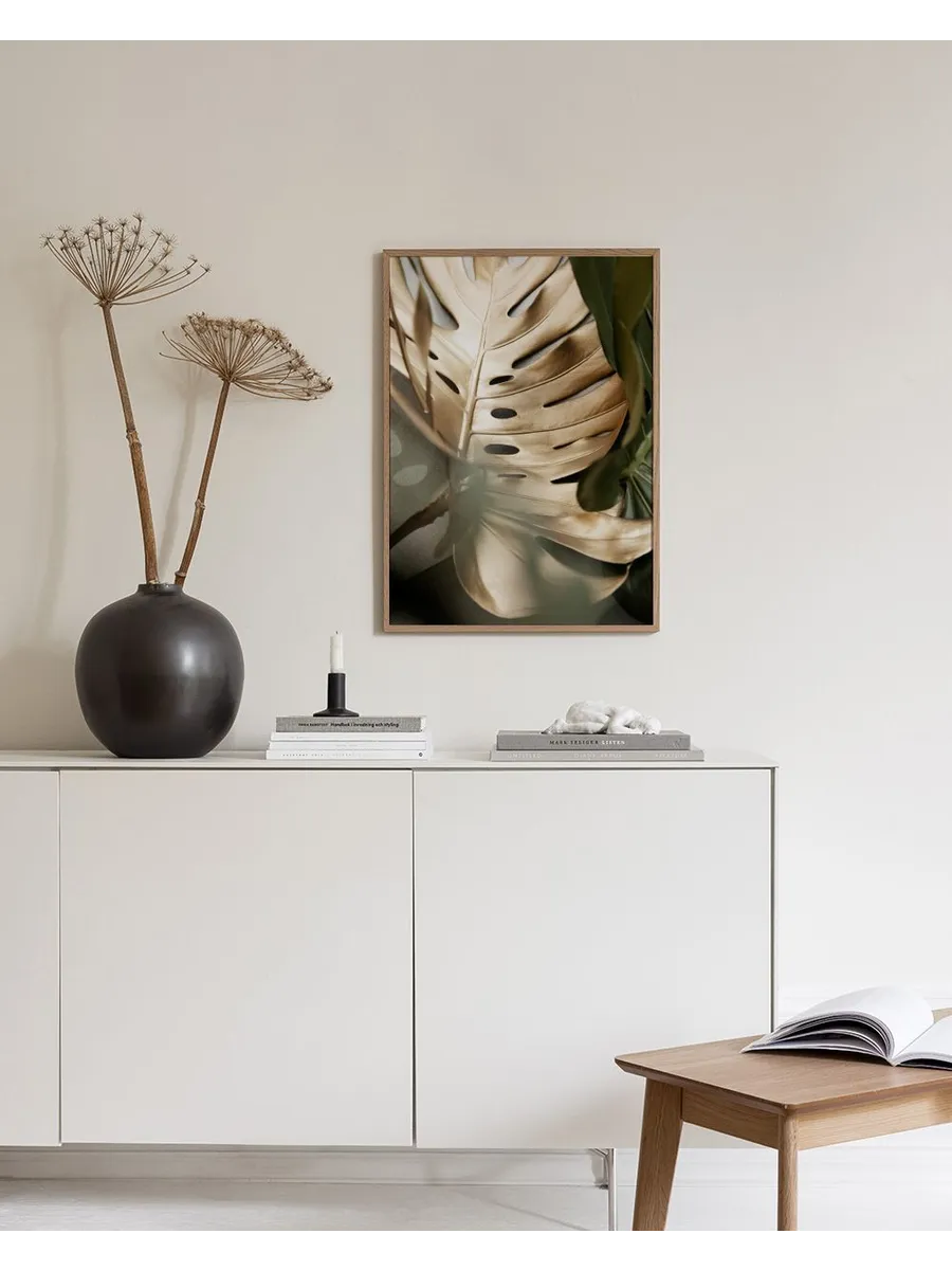 Golden Monstera Leaves