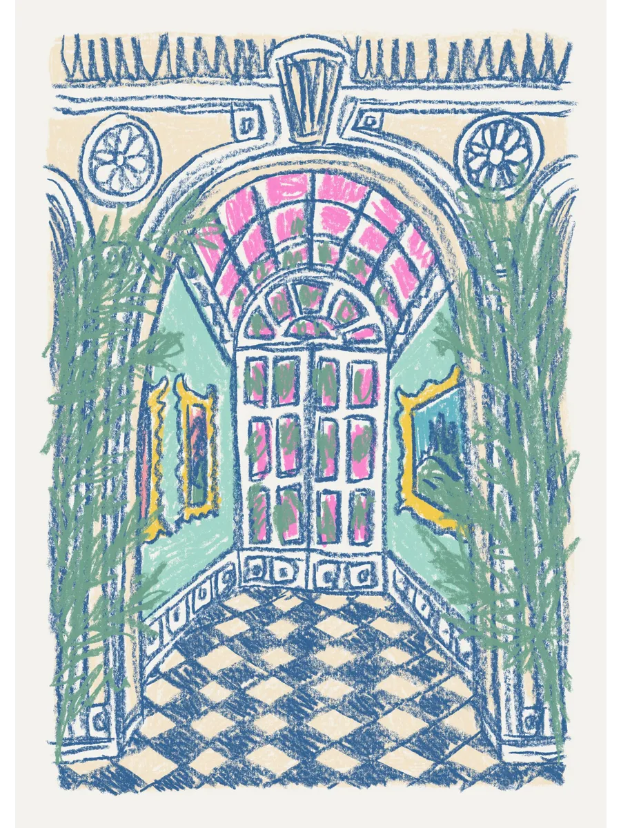 Grand Palace Hallway