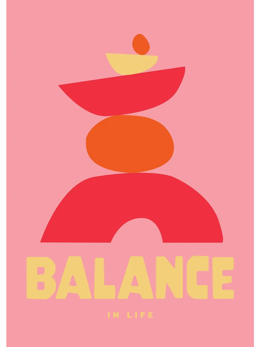 Graphic Balance in Life