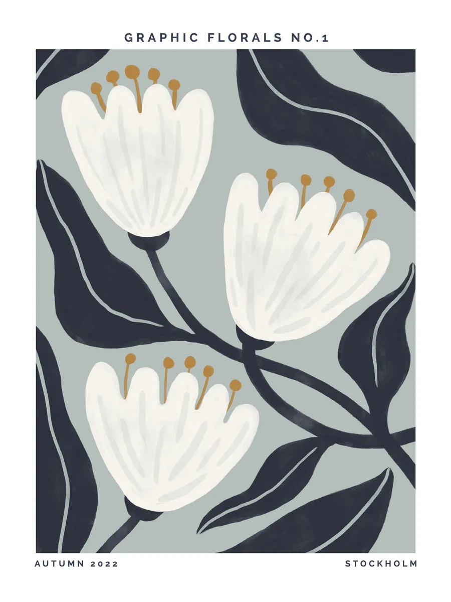 Graphic Florals No1