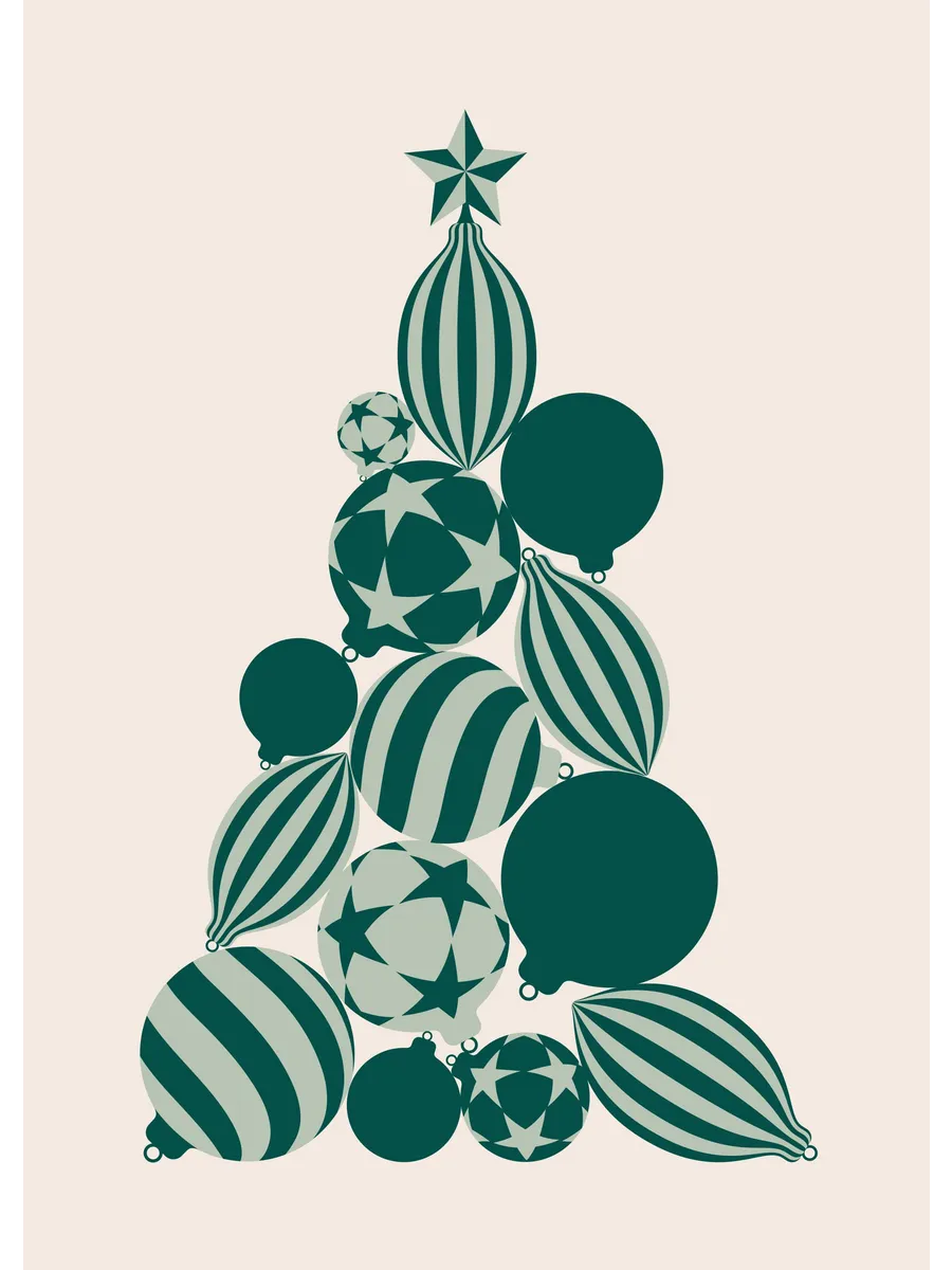 Graphic Holiday Tree