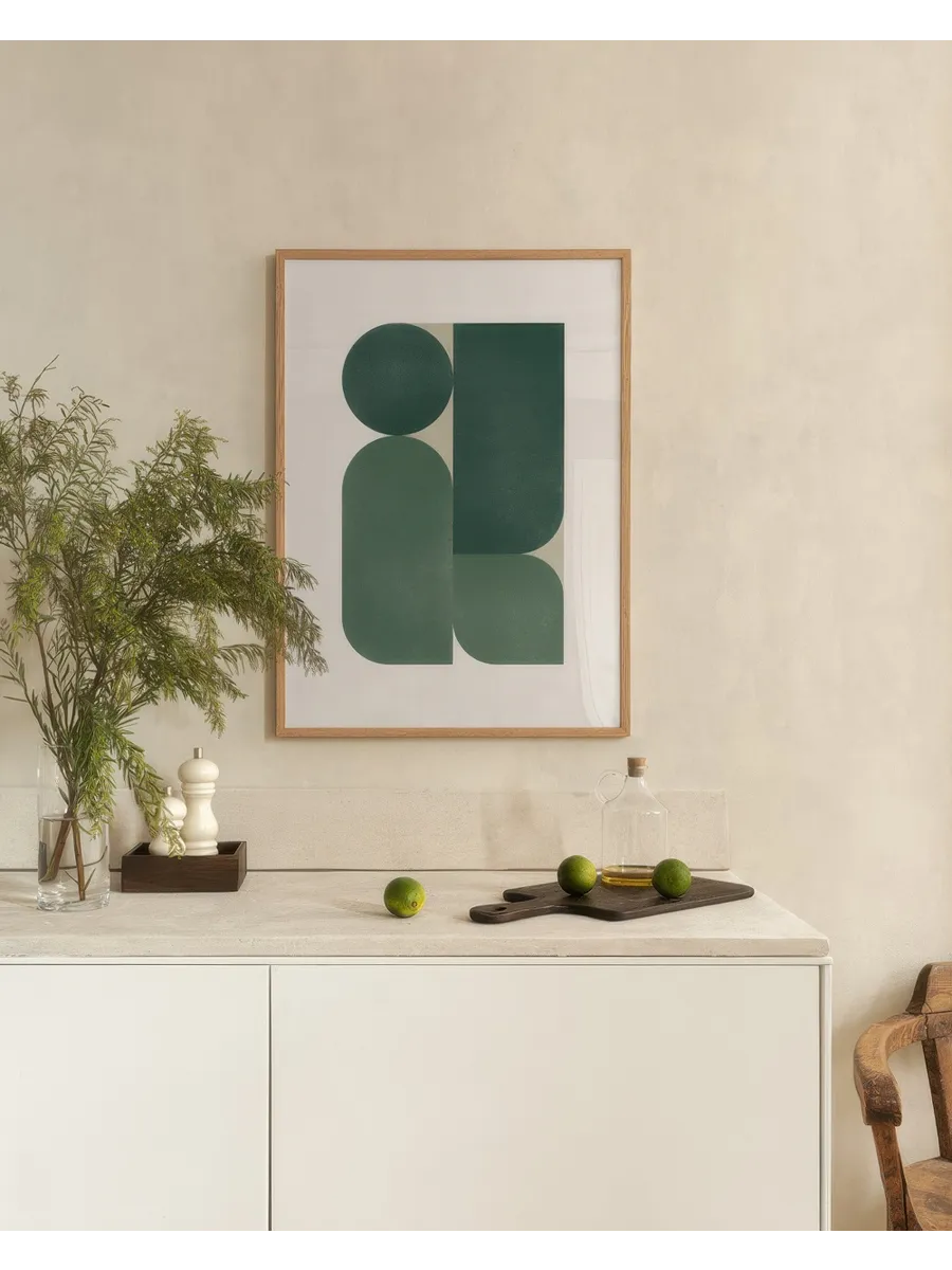 Green Graphic Shapes