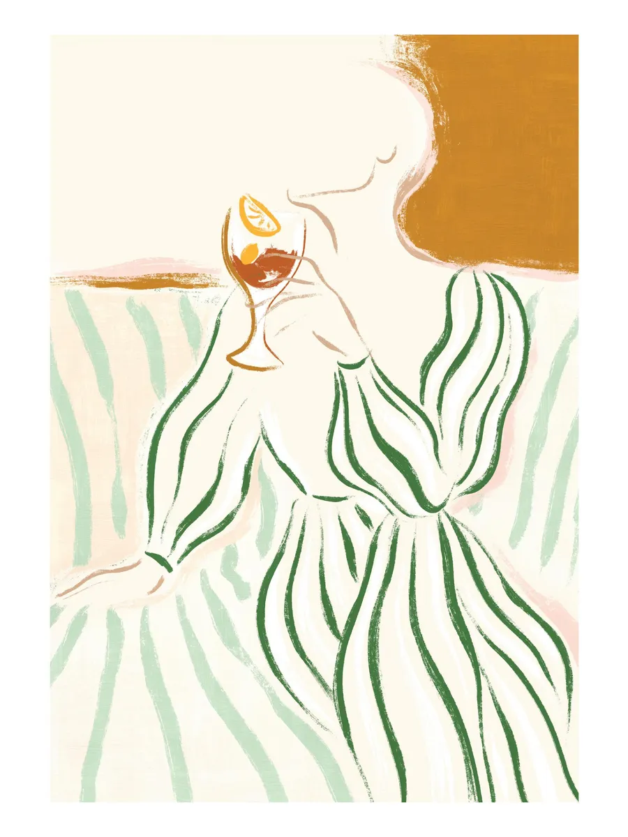 Green Striped Dress